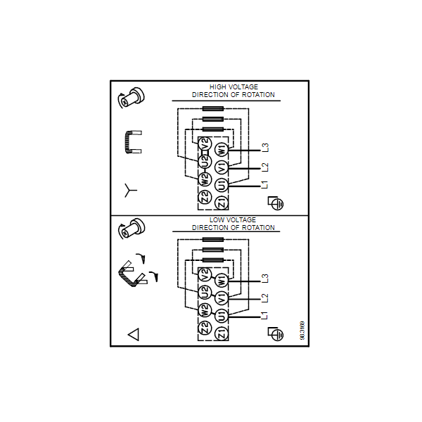 Полупогружной насос Grundfos MTR 10-2/1 A-W-I-HUUV артикул 96520127 – схема подключения